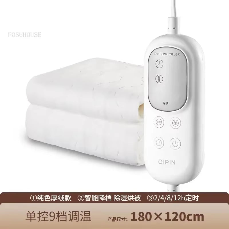 Double Mattress Blankets Home Waterproof Dual Control Intelligent Temperature Regulation Non-Radiation Heating Blanket