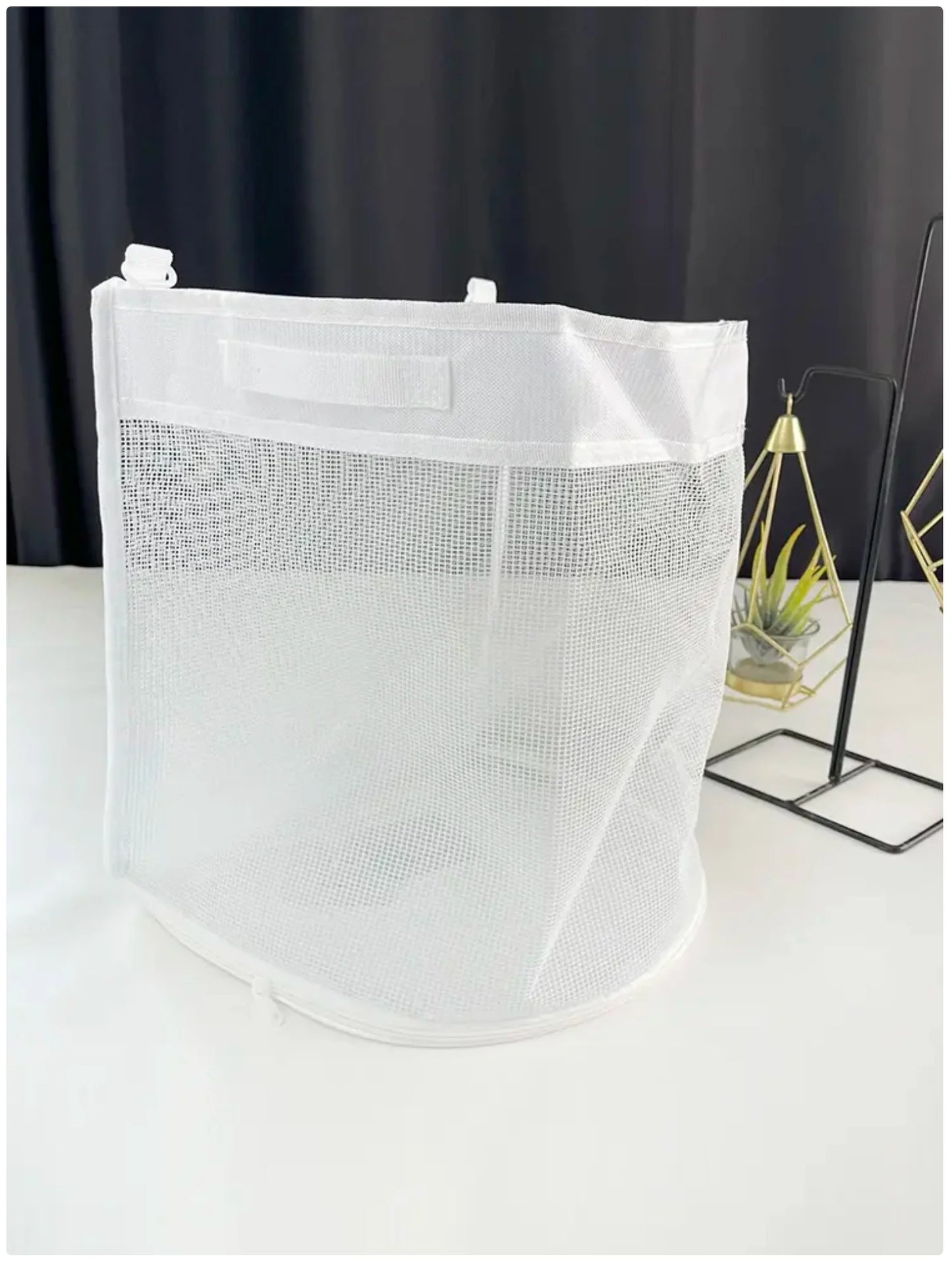 Upgraded Mesh Bathroom Toy Storage Bag - Hanging Organizer for Kids' Bath Toys