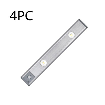 Under Cabinet Motion Light Adjustable Brightness Rechargeable Magnetic Mount Kitchen Wardrobe Night Lamp