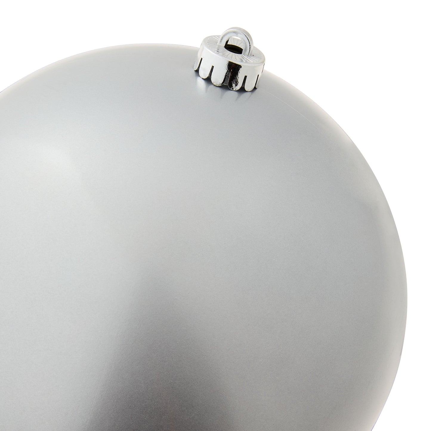 2-Count Silver Jumbo Shatterproof Christmas Ornaments, 7.8 In, by