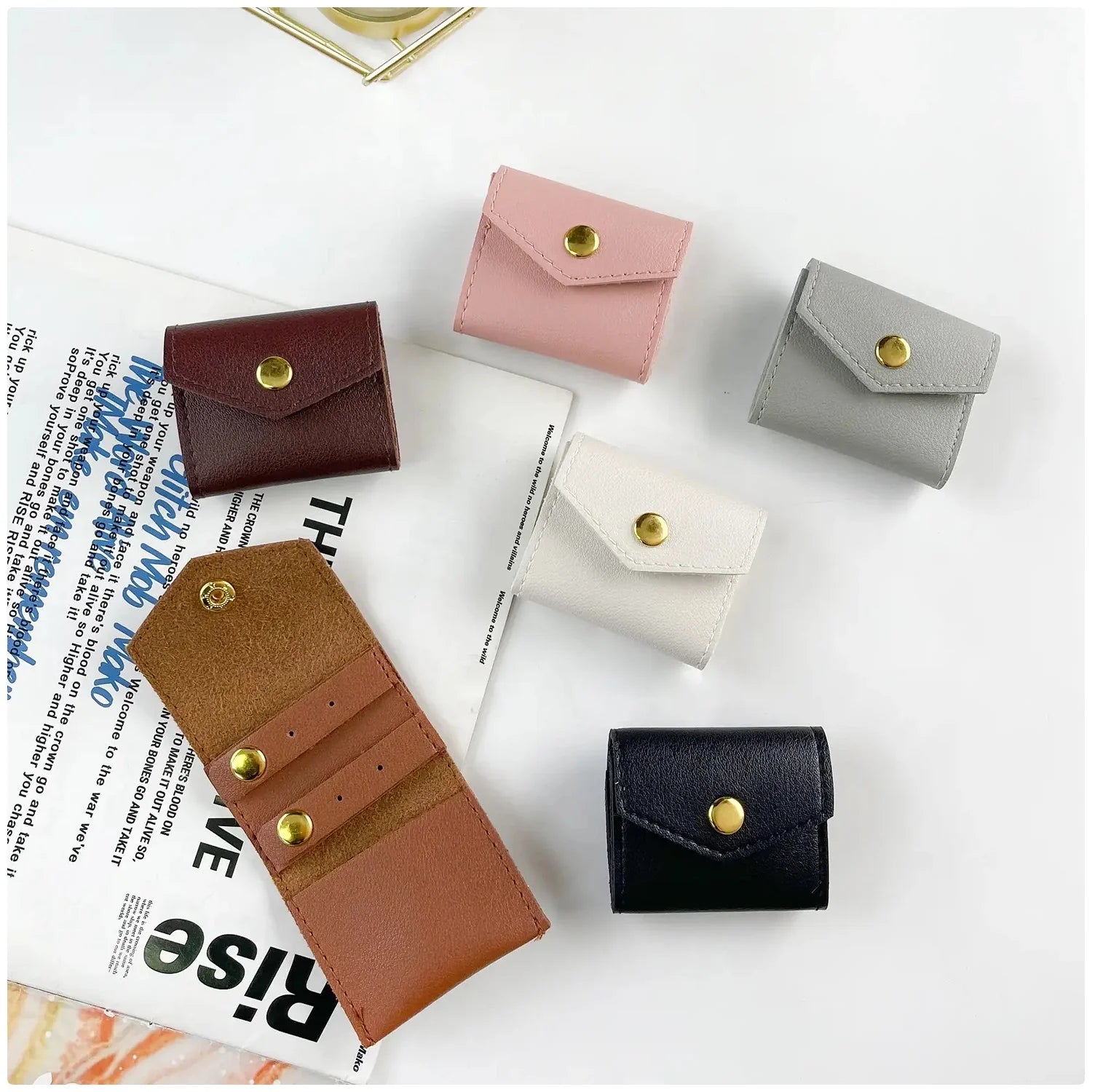 Ortable Leather Jewelry Organizer Bag - Compact Travel Jewelry Storage Case