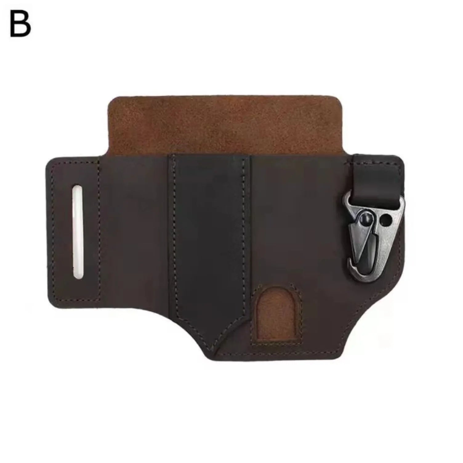 Multifunctional Leather Belt Organizer - Tactical EDC Pouch for Tools & Gadgets