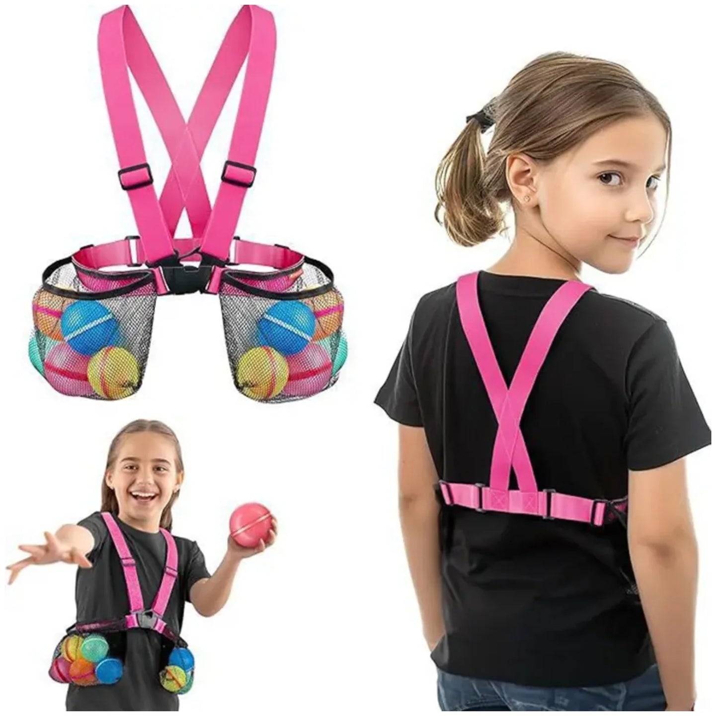 Kids Water Balloon Vest with Storage Pockets - Water Fight Gear for Outdoor Fun