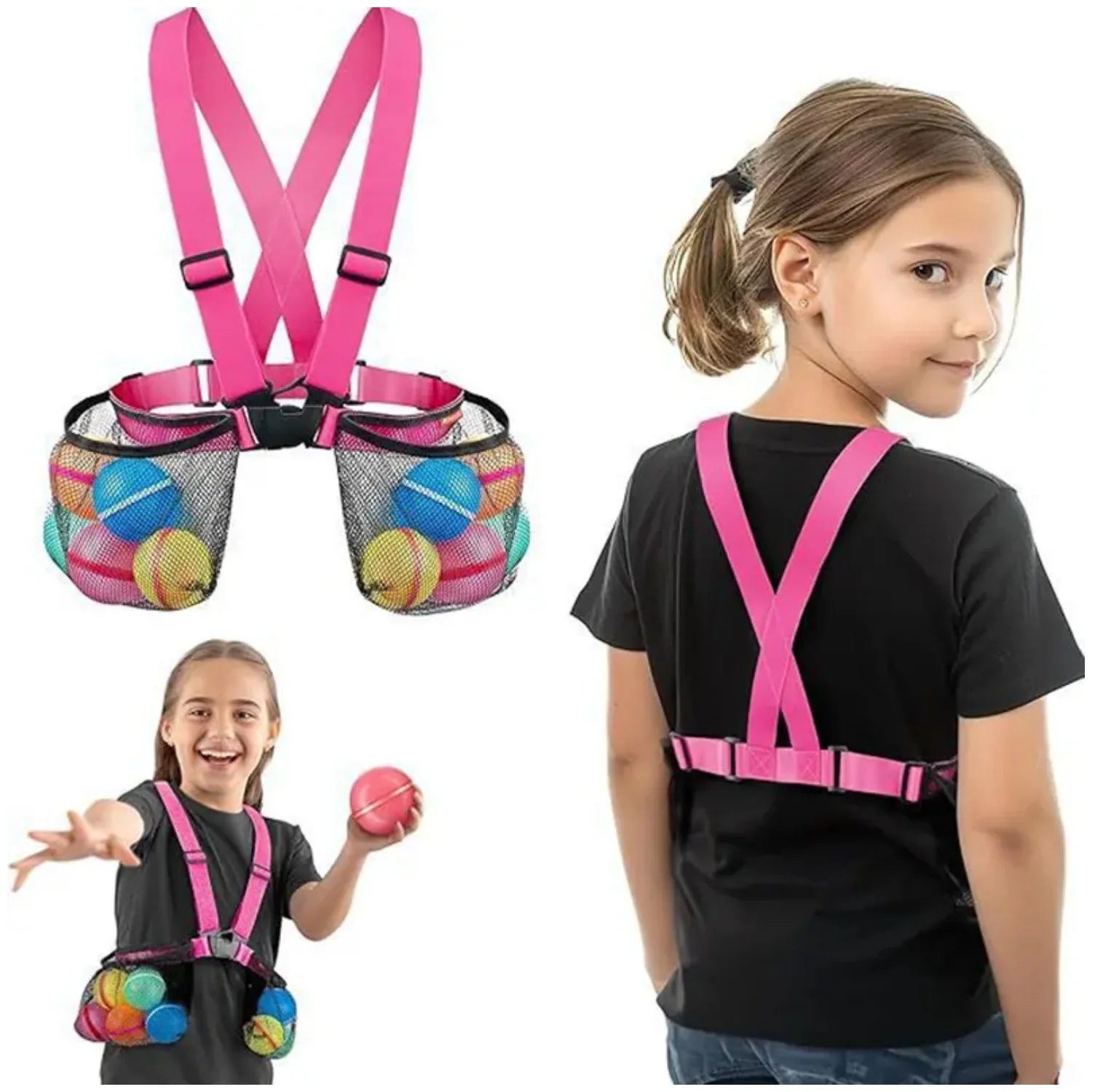 Kids Water Balloon Vest with Storage Pockets - Water Fight Gear for Outdoor Fun