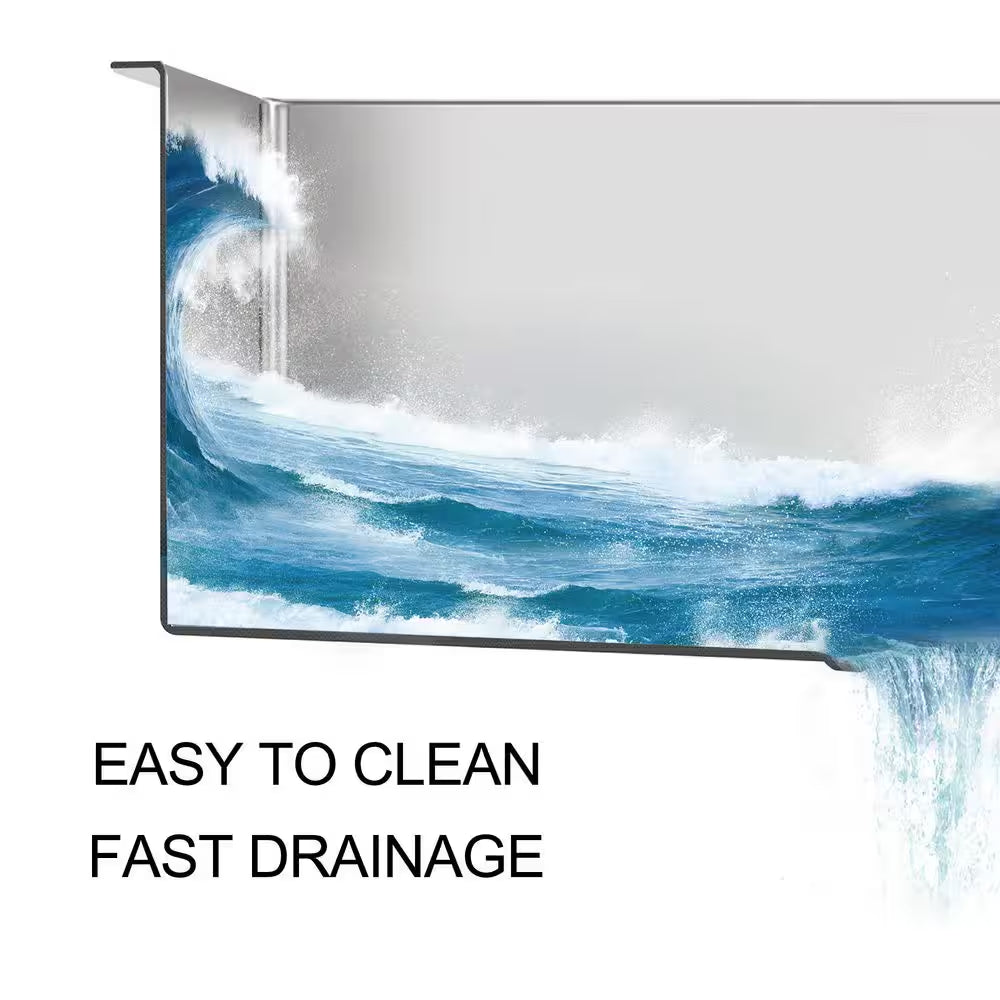 15 In. Undermount Single Bowl Stainless Steel Kitchen Sink, 16-Gauge Ledge Workstation Kitchen Sink
