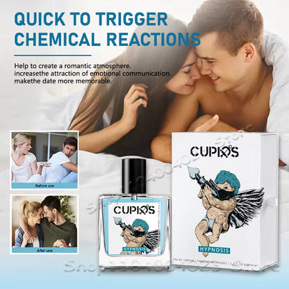 10ML/50ML Cupids Original Hypnosis Pheromone Perfume Infused Cologne for Men Pheromone Perfume for Men Fragrance Attract Women