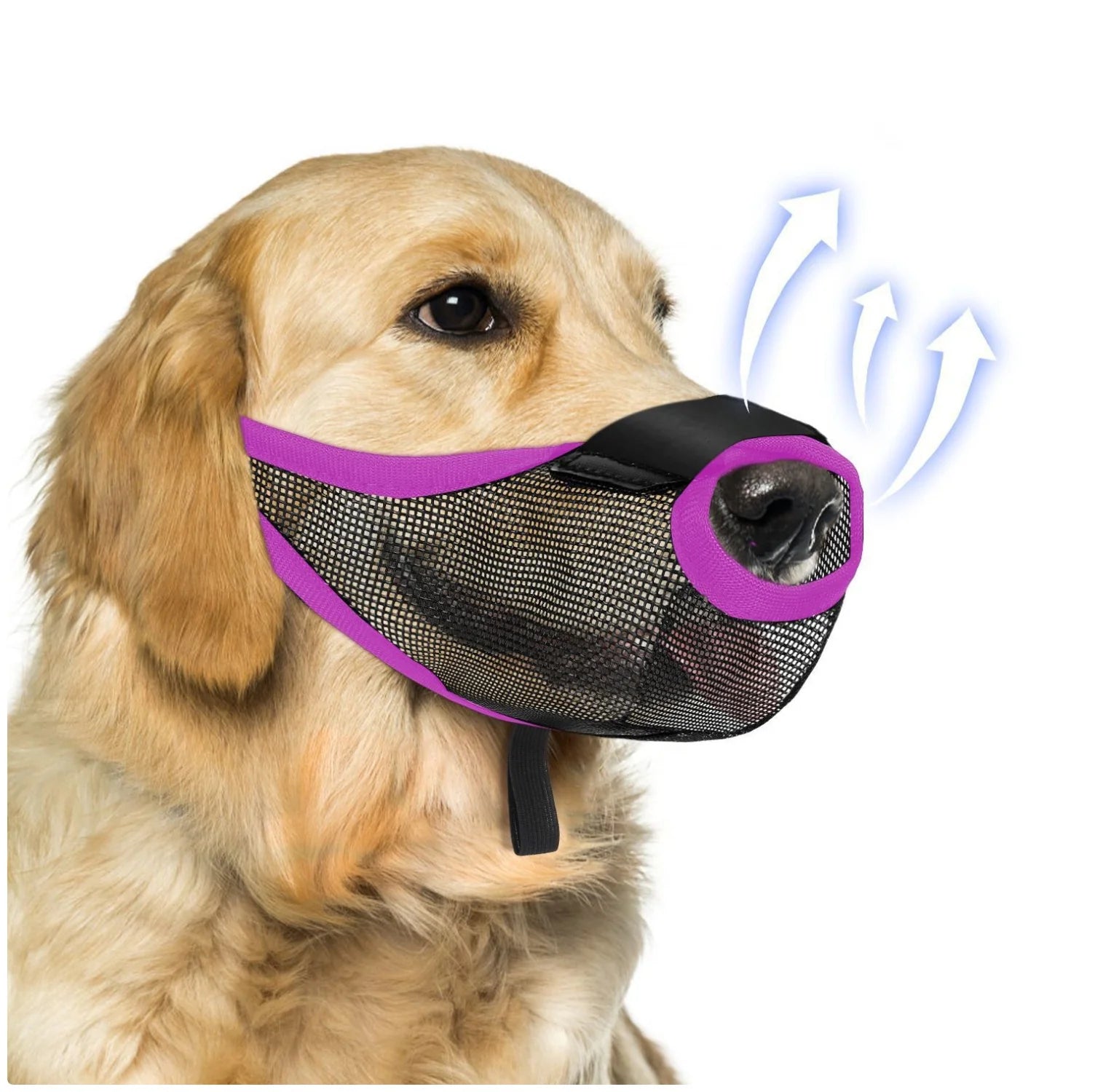 Adjustable Soft Mesh Dog Muzzle - Breathable & Protective for Safe Walks
