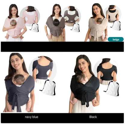 Front - Carry Baby Wrap Carrier - Breathable Air - Mesh Fabric, Easy to Wear