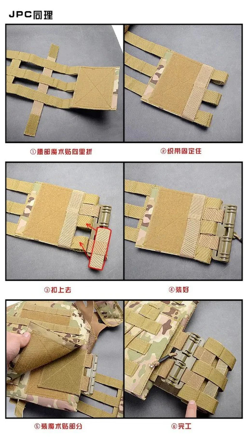 Tactical Vest MOLLE Quick Release Buckle - Fast Detach Adapter for Vest Accessories