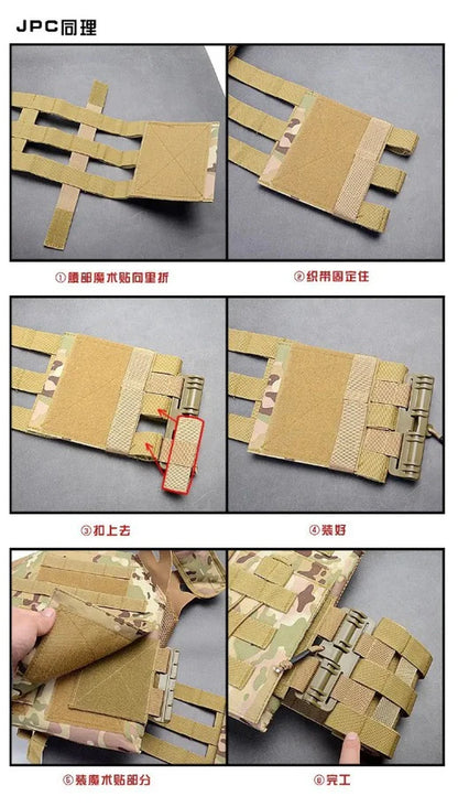Tactical Vest MOLLE Quick Release Buckle - Fast Detach Adapter for Vest Accessories