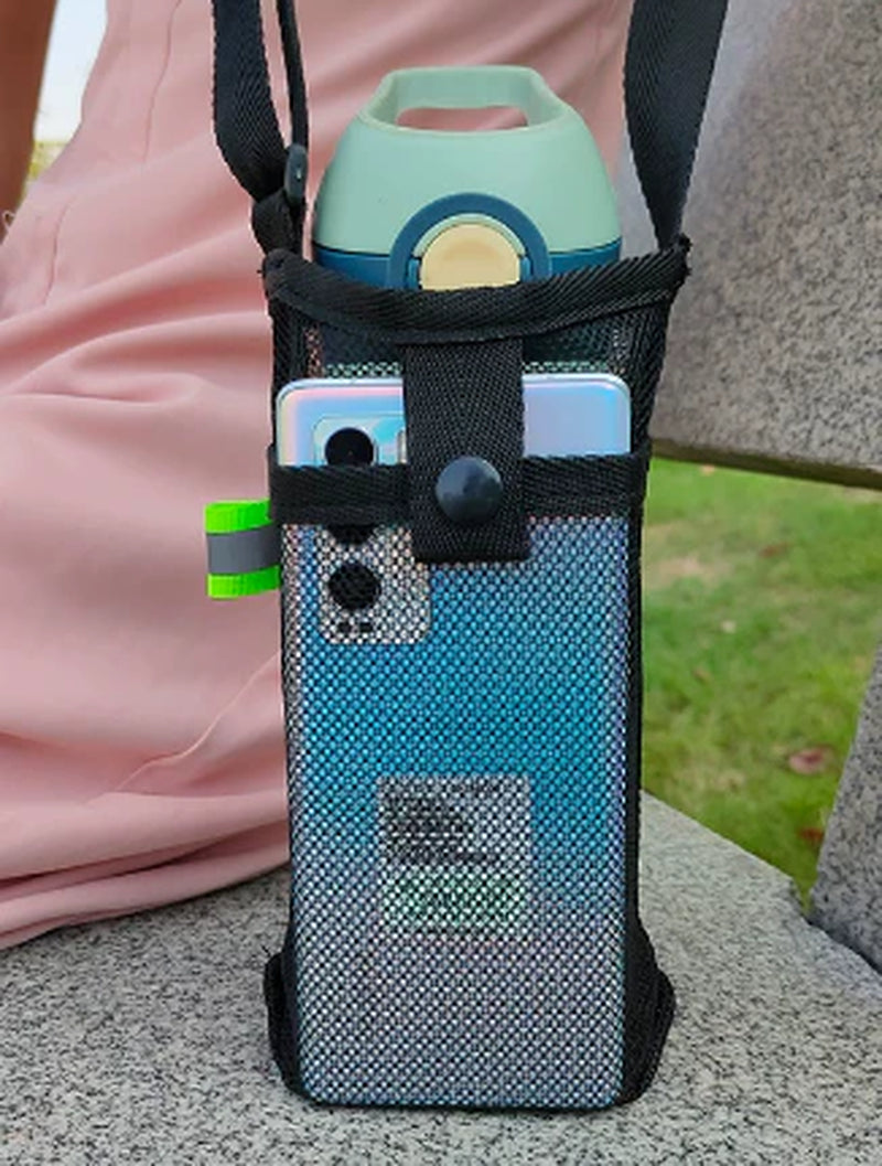 Outdoor Mesh Crossbody Storage Bag - Adjustable, Multifunctional Hands - Free Carrier
