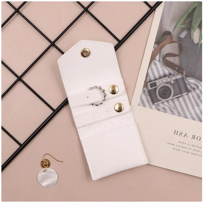 Ortable Leather Jewelry Organizer Bag - Compact Travel Jewelry Storage Case