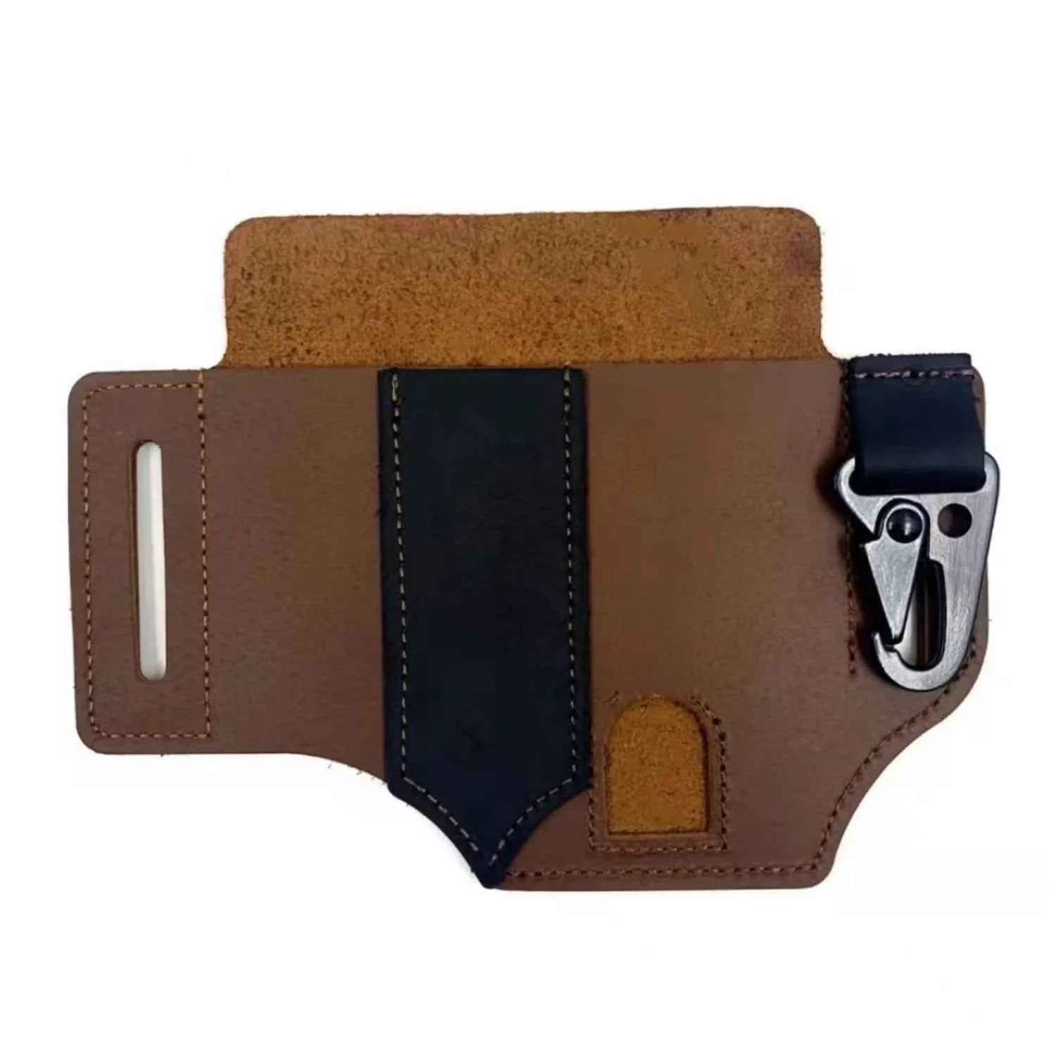 Multifunctional Leather Belt Organizer - Tactical EDC Pouch for Tools & Gadgets