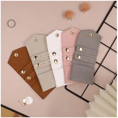 Ortable Leather Jewelry Organizer Bag - Compact Travel Jewelry Storage Case