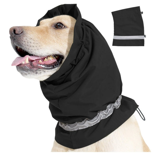 Winter Dog Snood - Waterproof & Warm Dog Neck Warmer with Hood
