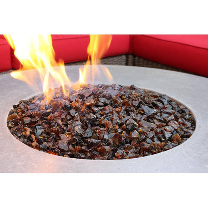1/2 In. to 3/4 In. Amber Classic Fire Glass (25 Lbs. Bag)