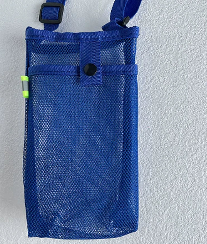 Outdoor Mesh Crossbody Storage Bag - Adjustable, Multifunctional Hands - Free Carrier