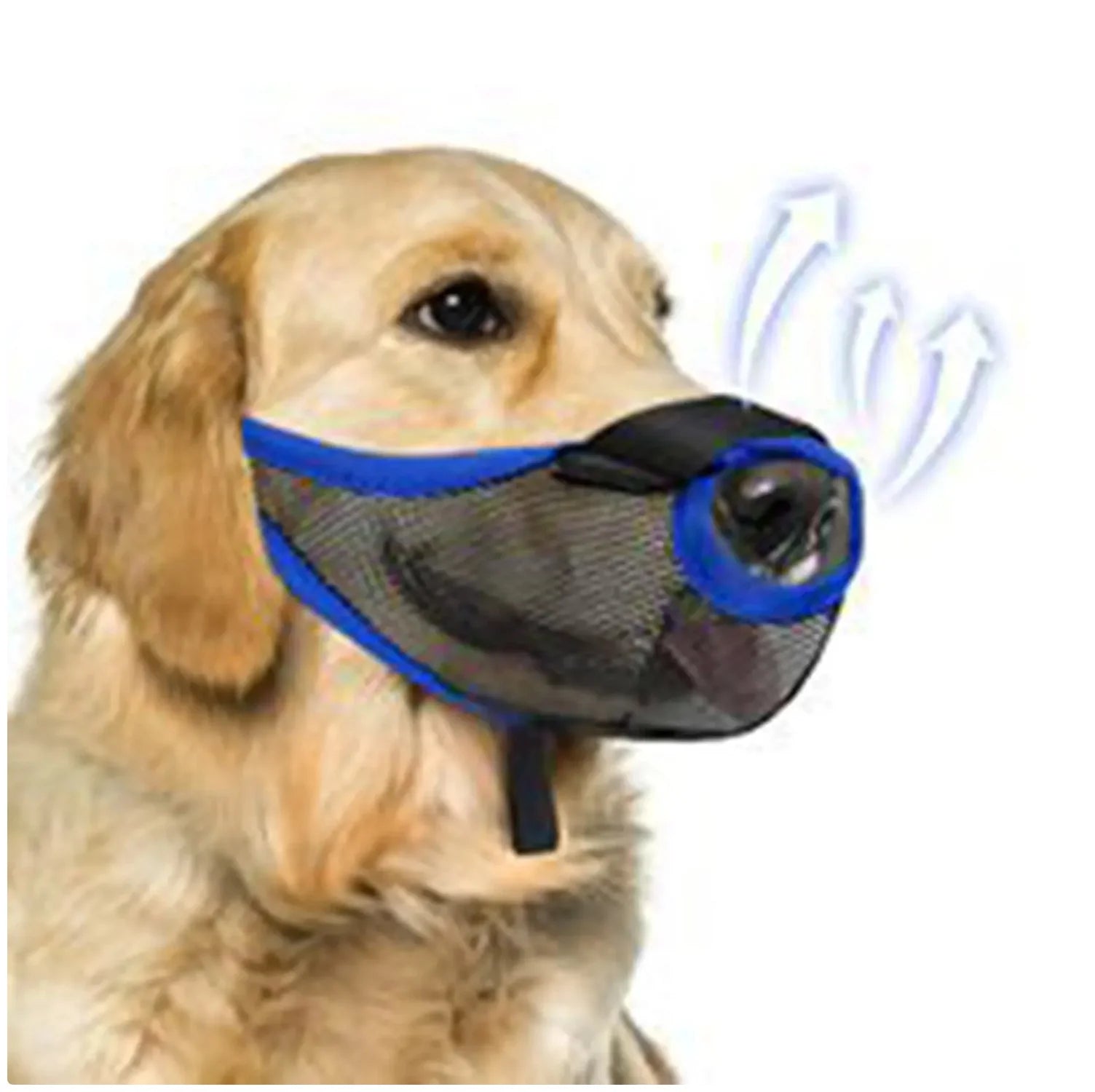 Adjustable Soft Mesh Dog Muzzle - Breathable & Protective for Safe Walks