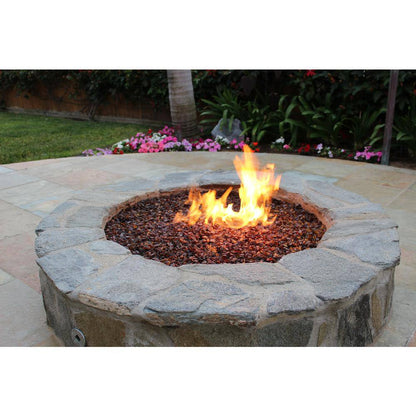 1/2 In. to 3/4 In. Amber Classic Fire Glass (25 Lbs. Bag)