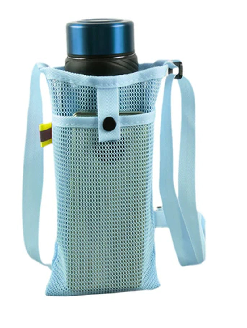 Outdoor Mesh Crossbody Storage Bag - Adjustable, Multifunctional Hands - Free Carrier