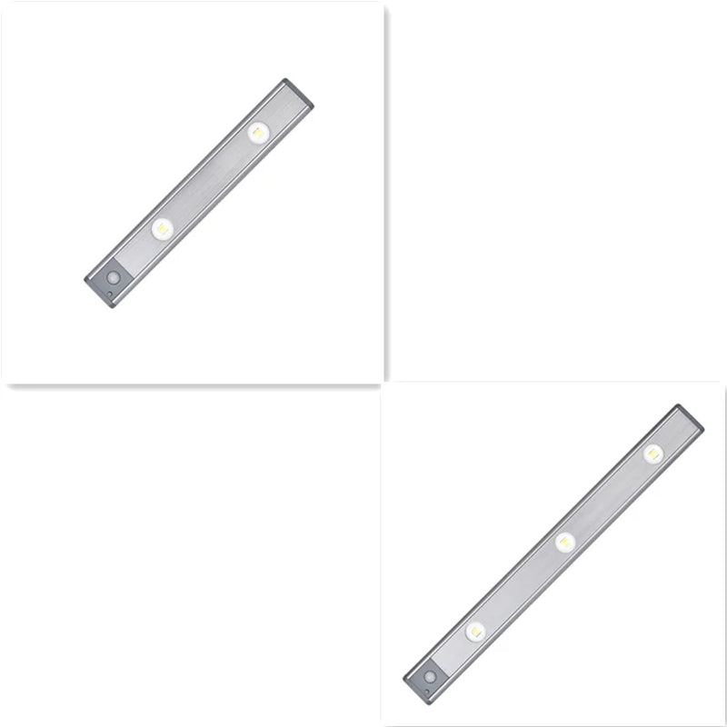 Under Cabinet Motion Light Adjustable Brightness Rechargeable Magnetic Mount Kitchen Wardrobe Night Lamp