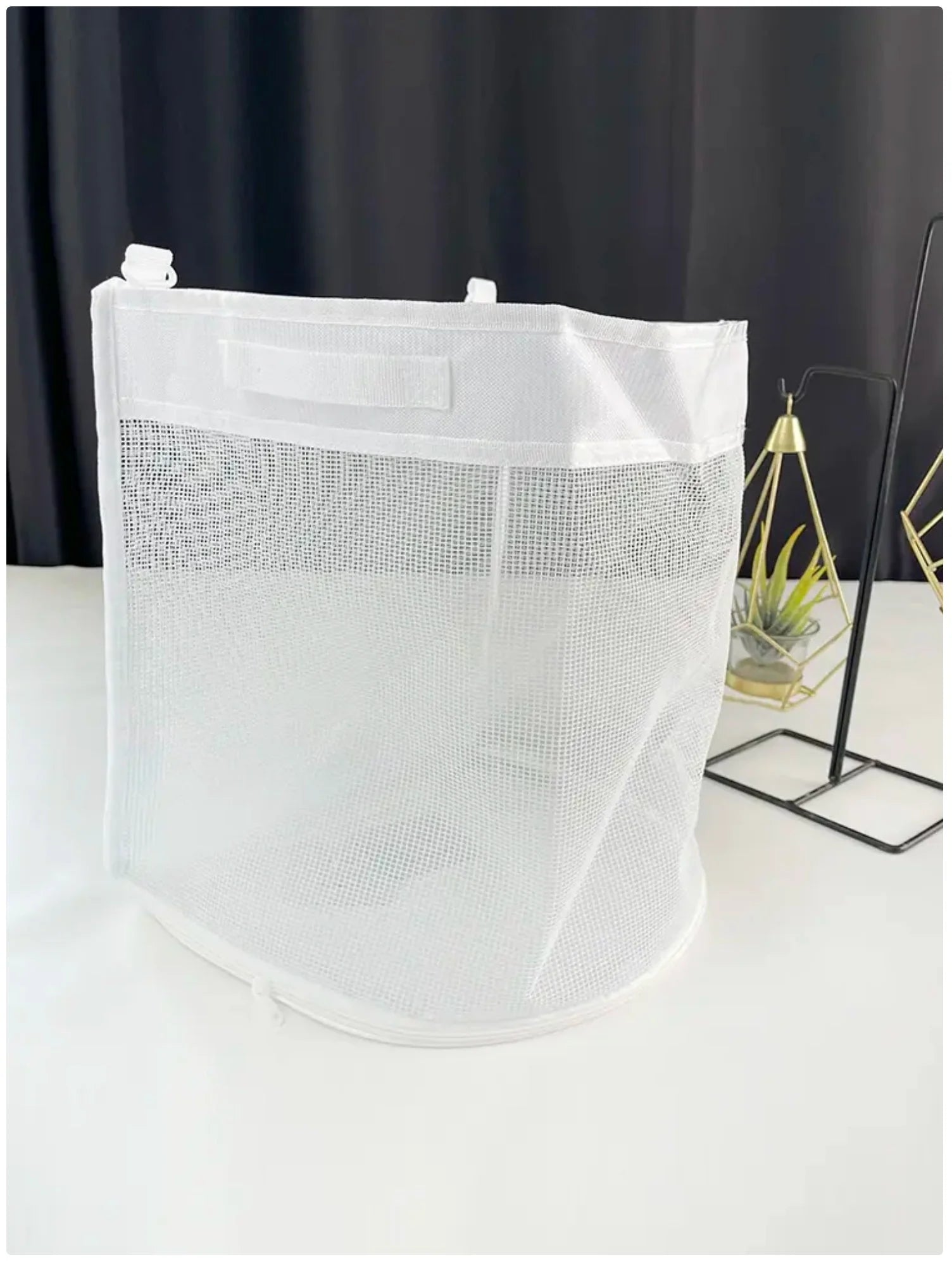 Upgraded Mesh Bathroom Toy Storage Bag - Hanging Organizer for Kids' Bath Toys