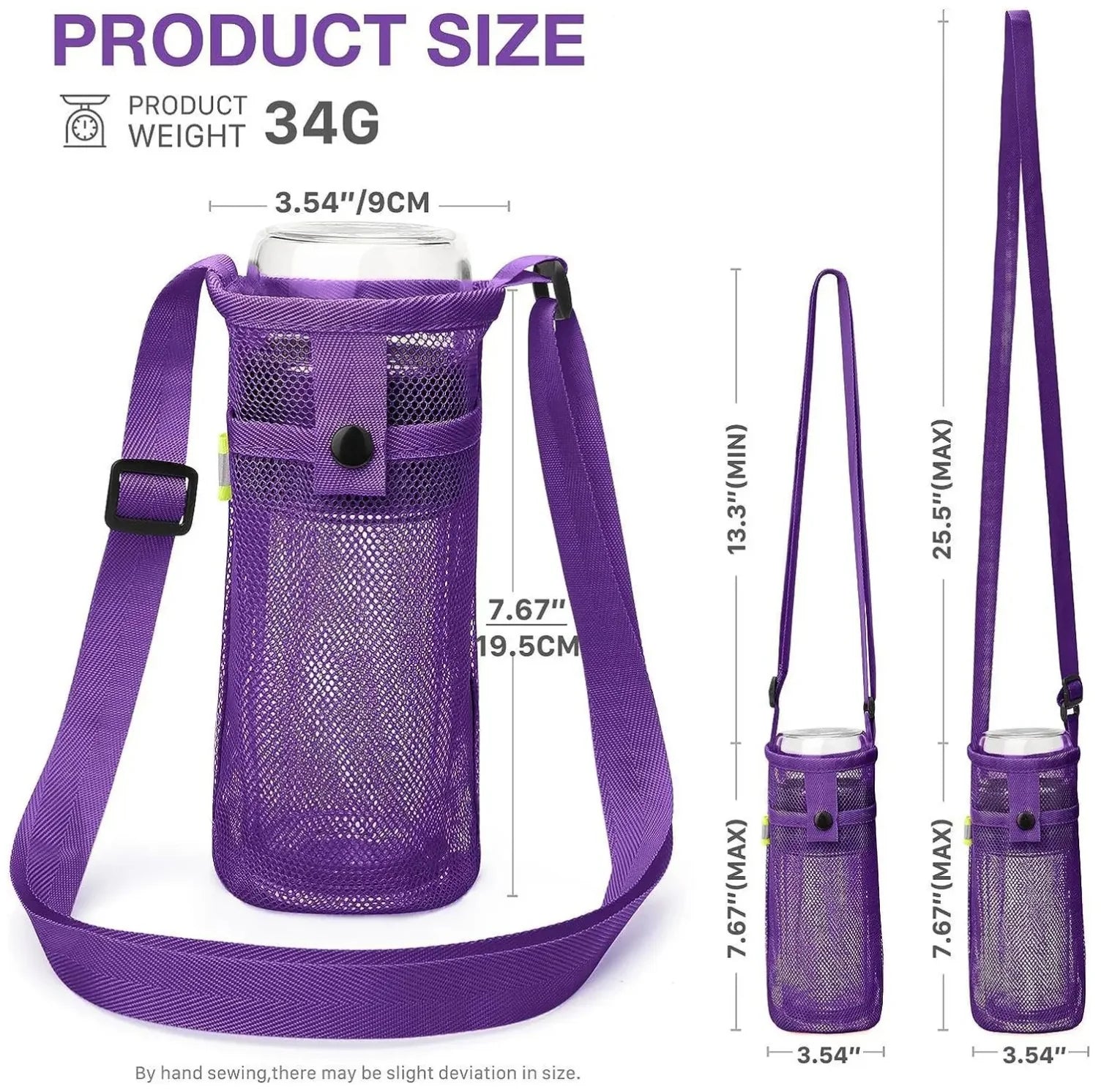 Outdoor Mesh Crossbody Storage Bag - Adjustable, Multifunctional Hands - Free Carrier