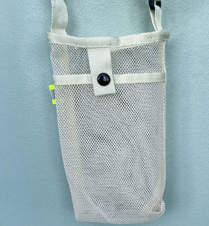 Outdoor Mesh Crossbody Storage Bag - Adjustable, Multifunctional Hands - Free Carrier