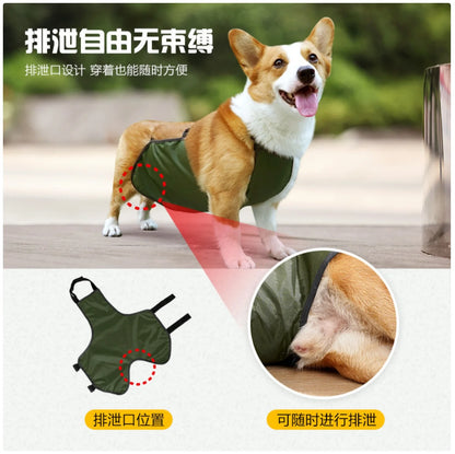 Waterproof Dog Belly Band - Breathable Apron for Medium & Large Dogs