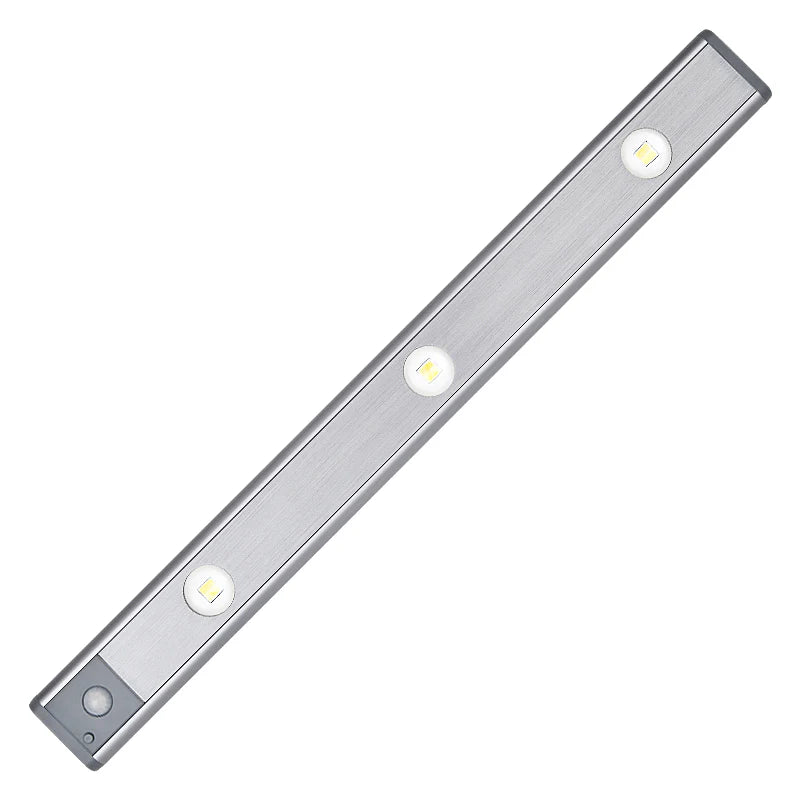 Under Cabinet Motion Light Adjustable Brightness Rechargeable Magnetic Mount Kitchen Wardrobe Night Lamp