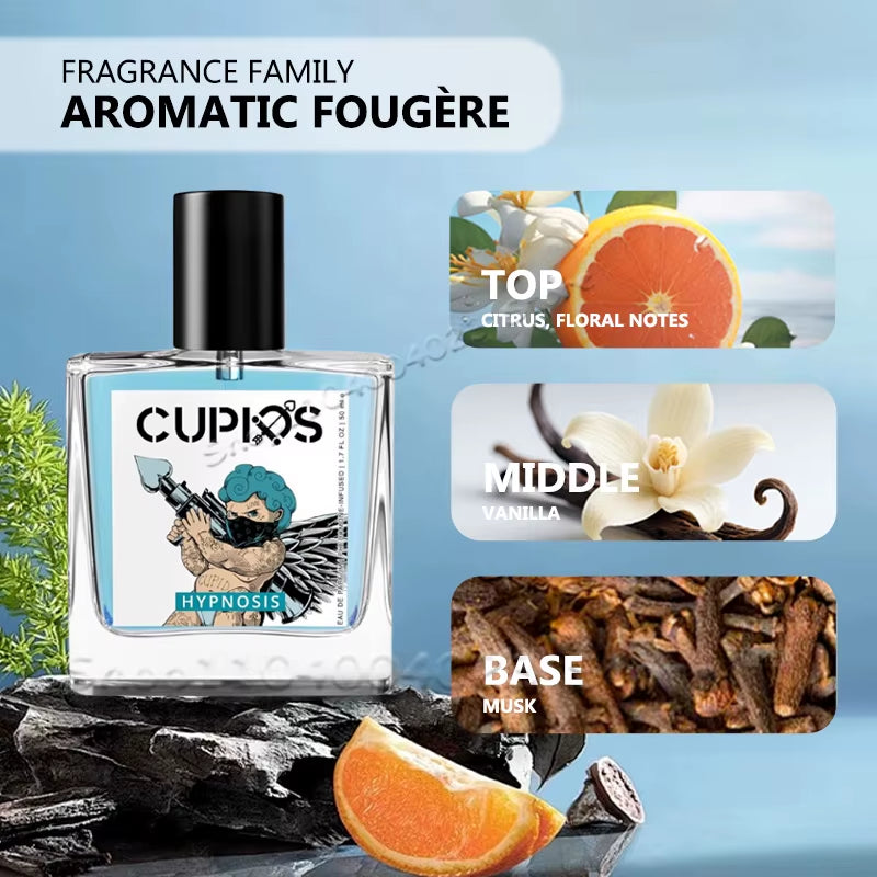 10ML/50ML Cupids Original Hypnosis Pheromone Perfume Infused Cologne for Men Pheromone Perfume for Men Fragrance Attract Women
