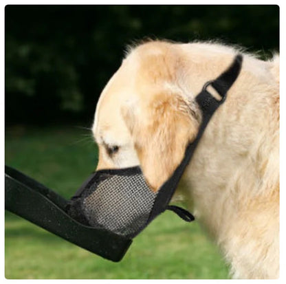 Adjustable Soft Mesh Dog Muzzle - Breathable & Protective for Safe Walks