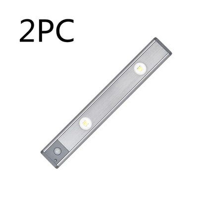Under Cabinet Motion Light Adjustable Brightness Rechargeable Magnetic Mount Kitchen Wardrobe Night Lamp