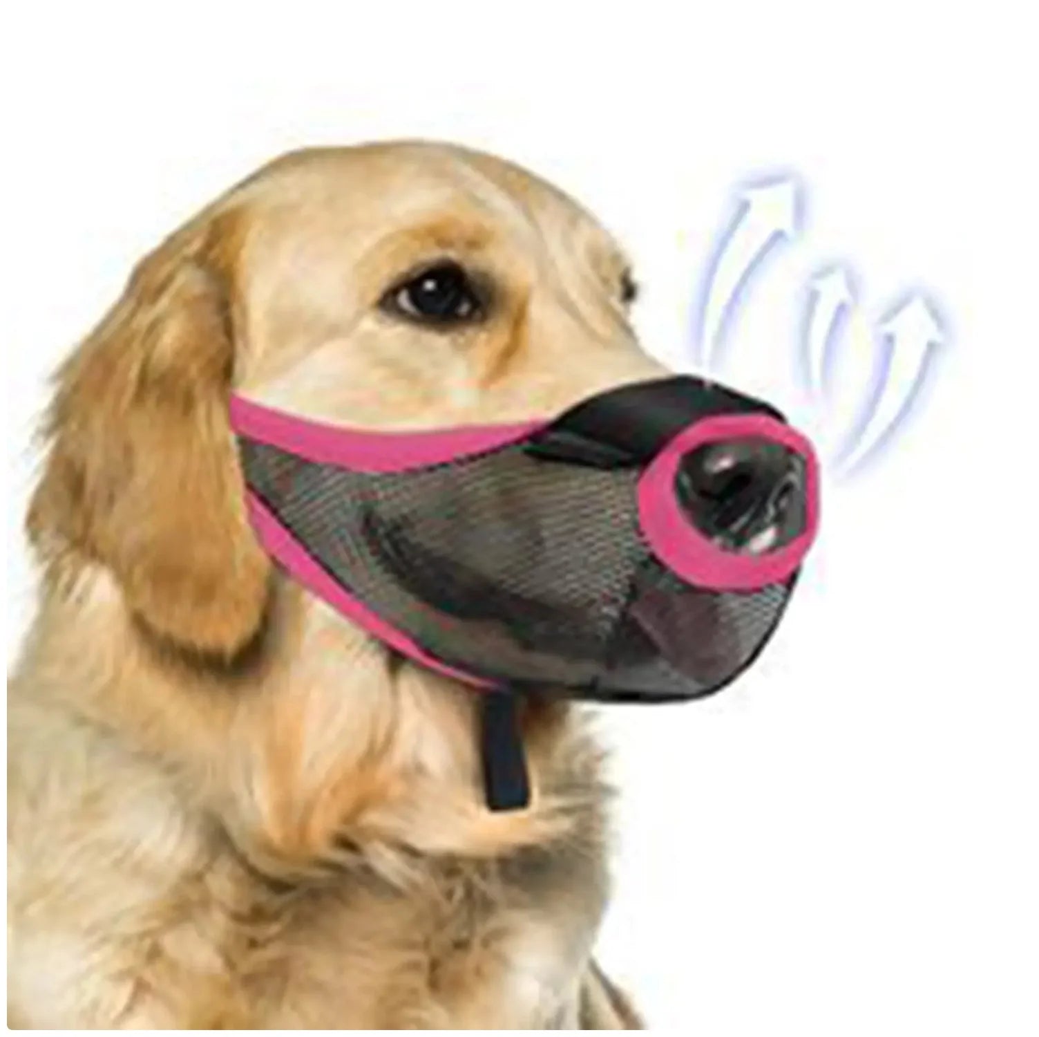 Adjustable Soft Mesh Dog Muzzle - Breathable & Protective for Safe Walks