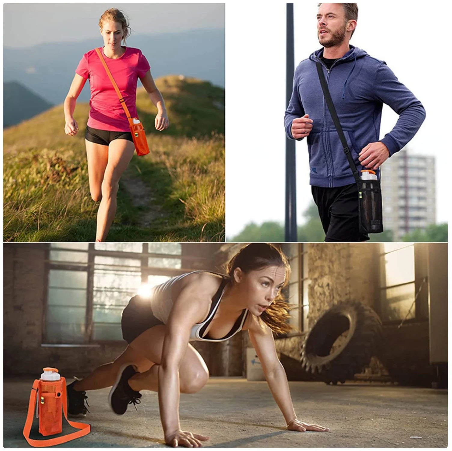 Outdoor Mesh Crossbody Storage Bag - Adjustable, Multifunctional Hands - Free Carrier