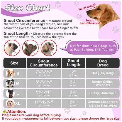 Adjustable Soft Mesh Dog Muzzle - Breathable & Protective for Safe Walks