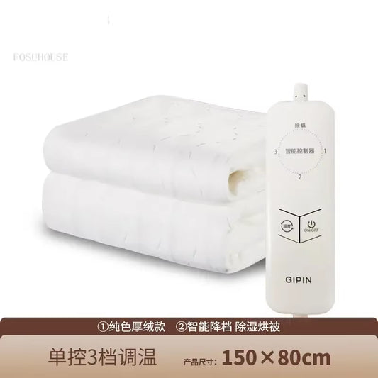Double Mattress Blankets Home Waterproof Dual Control Intelligent Temperature Regulation Non-Radiation Heating Blanket
