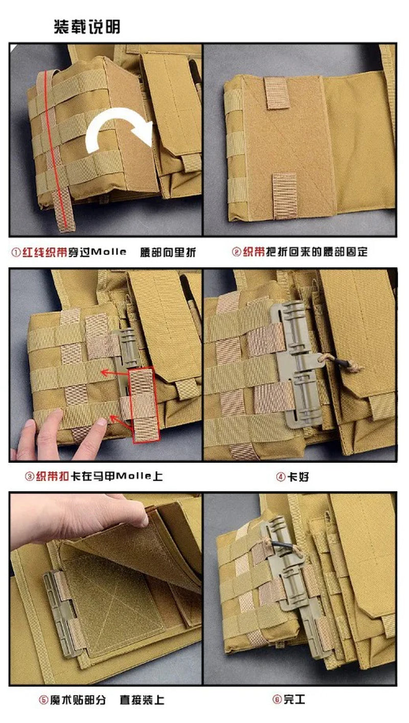 Tactical Vest MOLLE Quick Release Buckle - Fast Detach Adapter for Vest Accessories