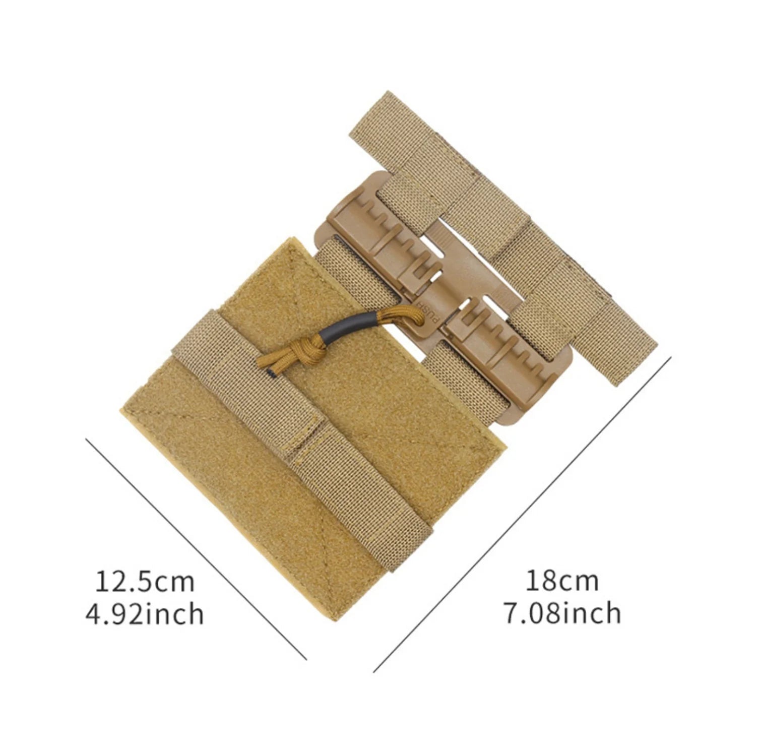 Tactical Vest MOLLE Quick Release Buckle - Fast Detach Adapter for Vest Accessories