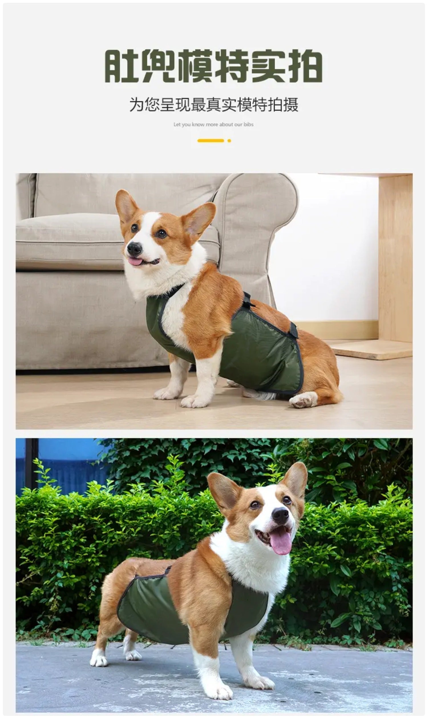 Waterproof Dog Belly Band - Breathable Apron for Medium & Large Dogs