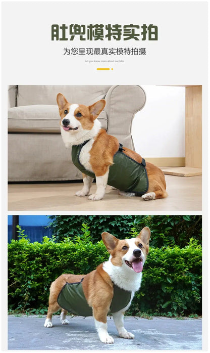 Waterproof Dog Belly Band - Breathable Apron for Medium & Large Dogs